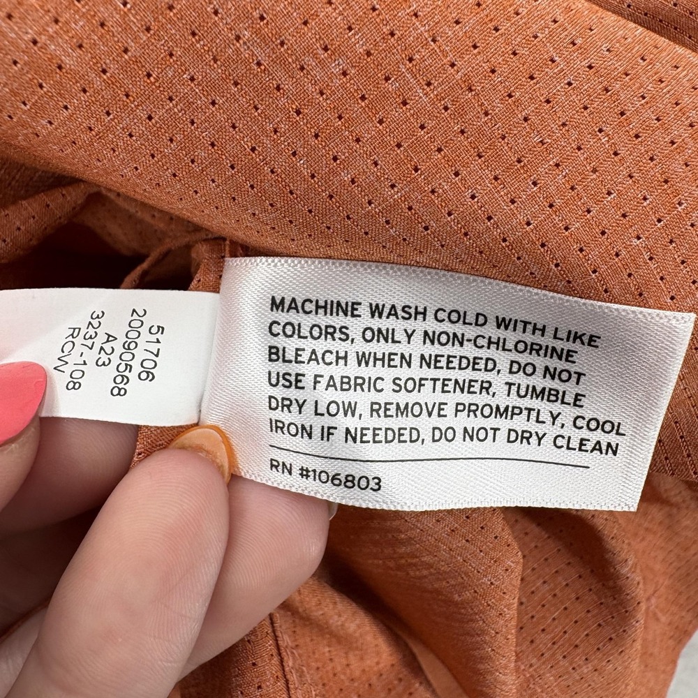 Duluth Breezeshooter Relaxed Fit Mens Shirt 2XL Orange Air-go-nomic Cooling Camp - Picture 8 of 9